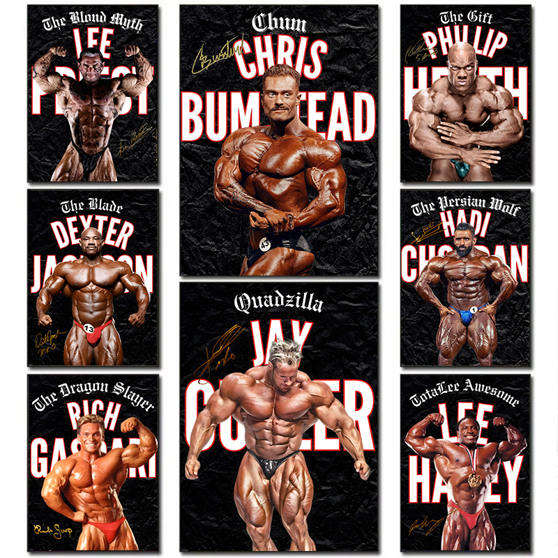 Sports Equipment Poster - Famous Bodybuilding Fitness Athlete Election Champion