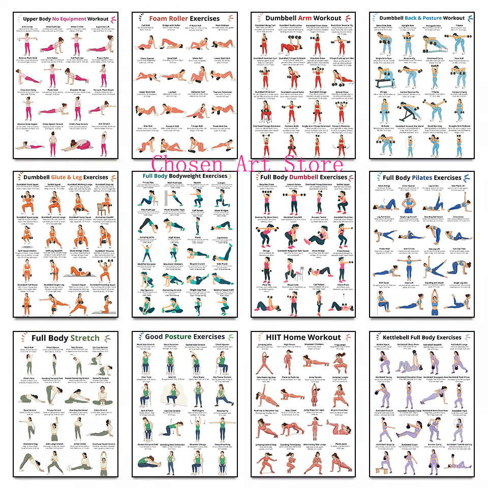 Fitness Exercise Schedule Post - огляд і ціна Sports Equipment Poster
