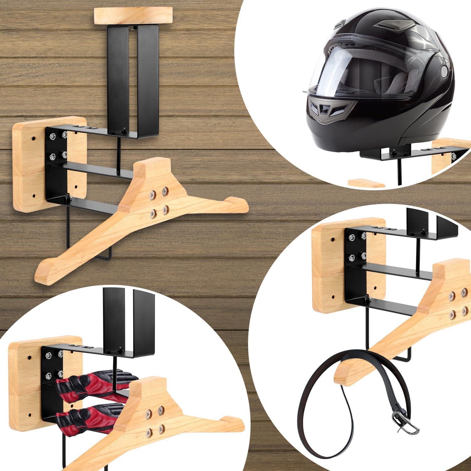 Wood Motorcycle Helmet Holder  - огляд і ціна Sports Equipment Holder