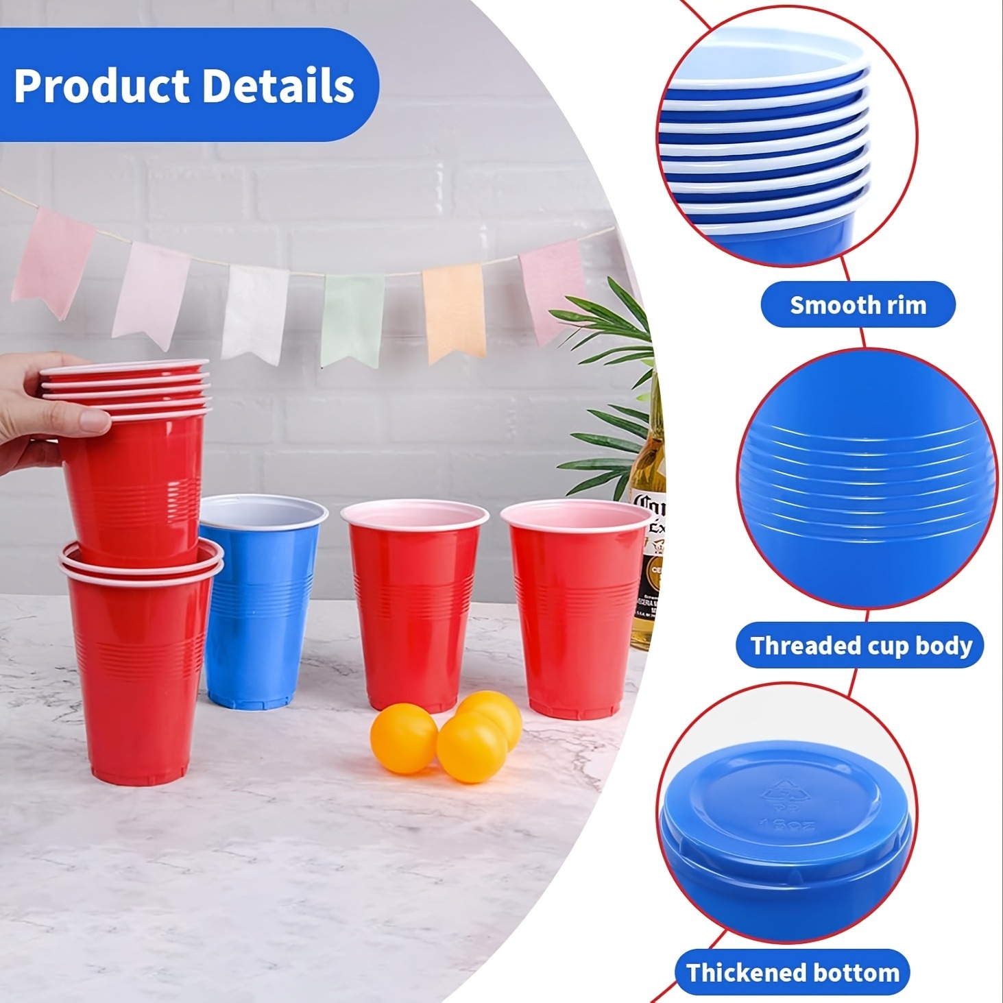 Beer Pong Game Set & Party Cup - огляд і ціна Ping Pong Ball Set