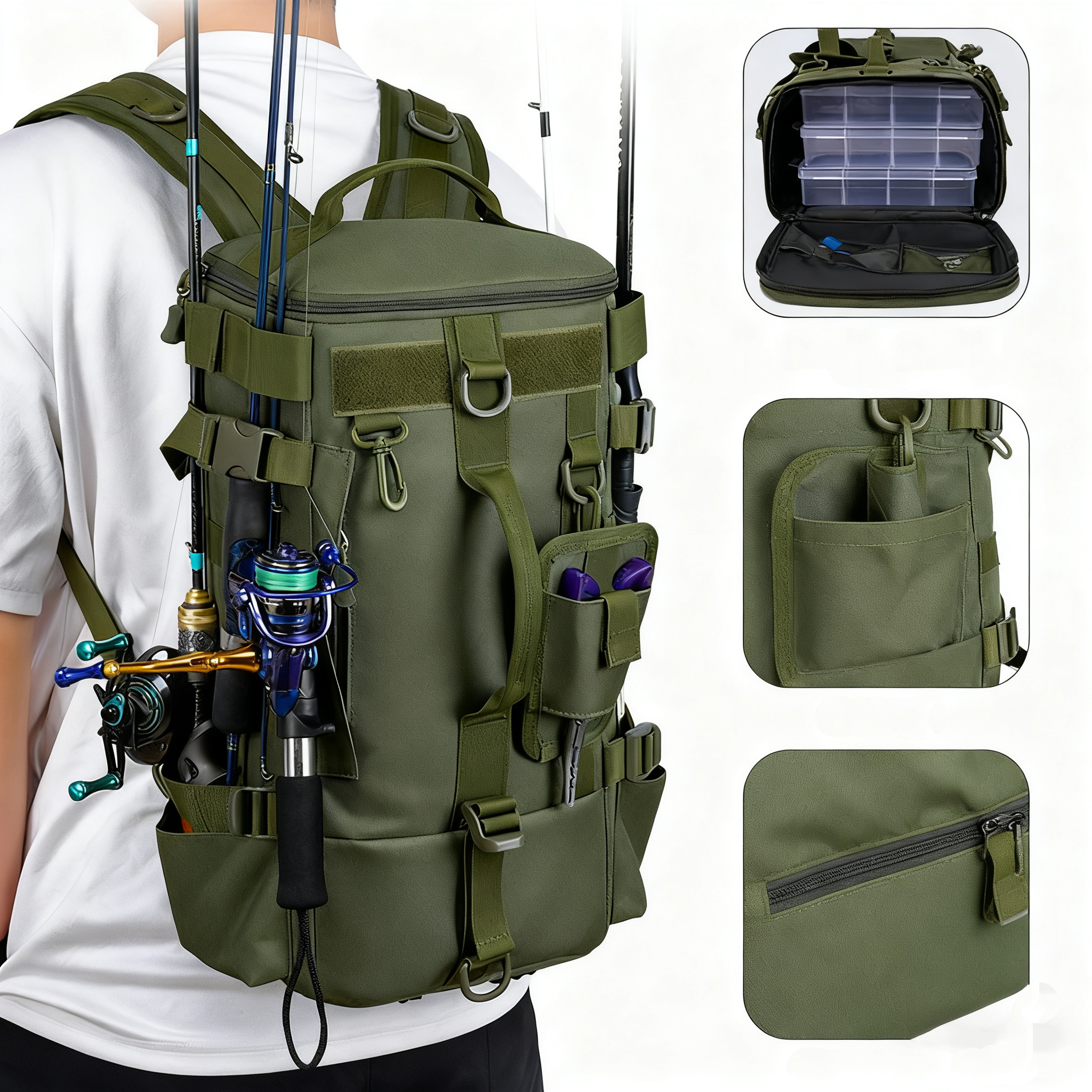 Multifunctional Fishing Backpa - огляд і ціна Sports Equipment Holder
