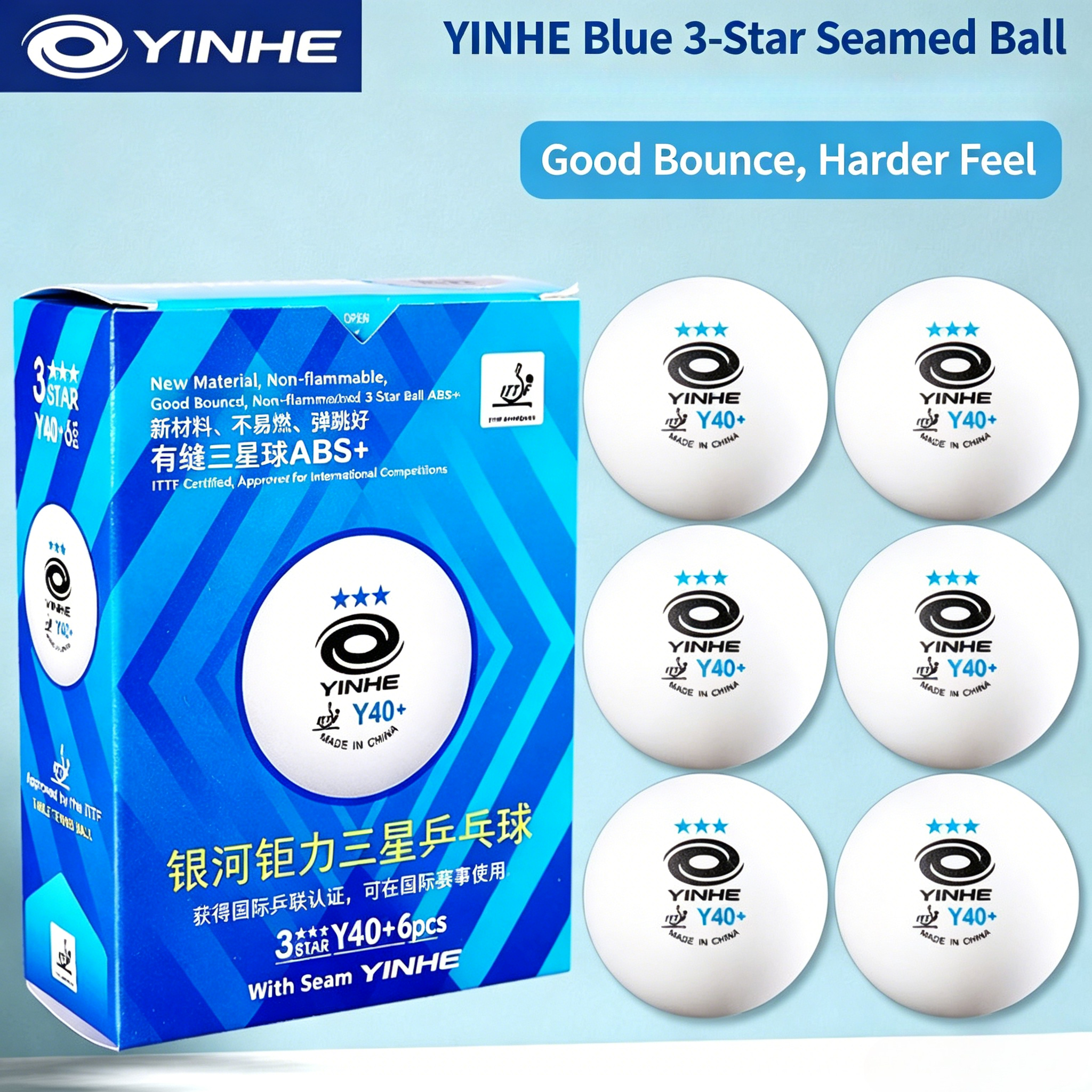 YINHE H40+/Y40+ Seamed Table T - огляд і ціна Ping Pong Ball Set