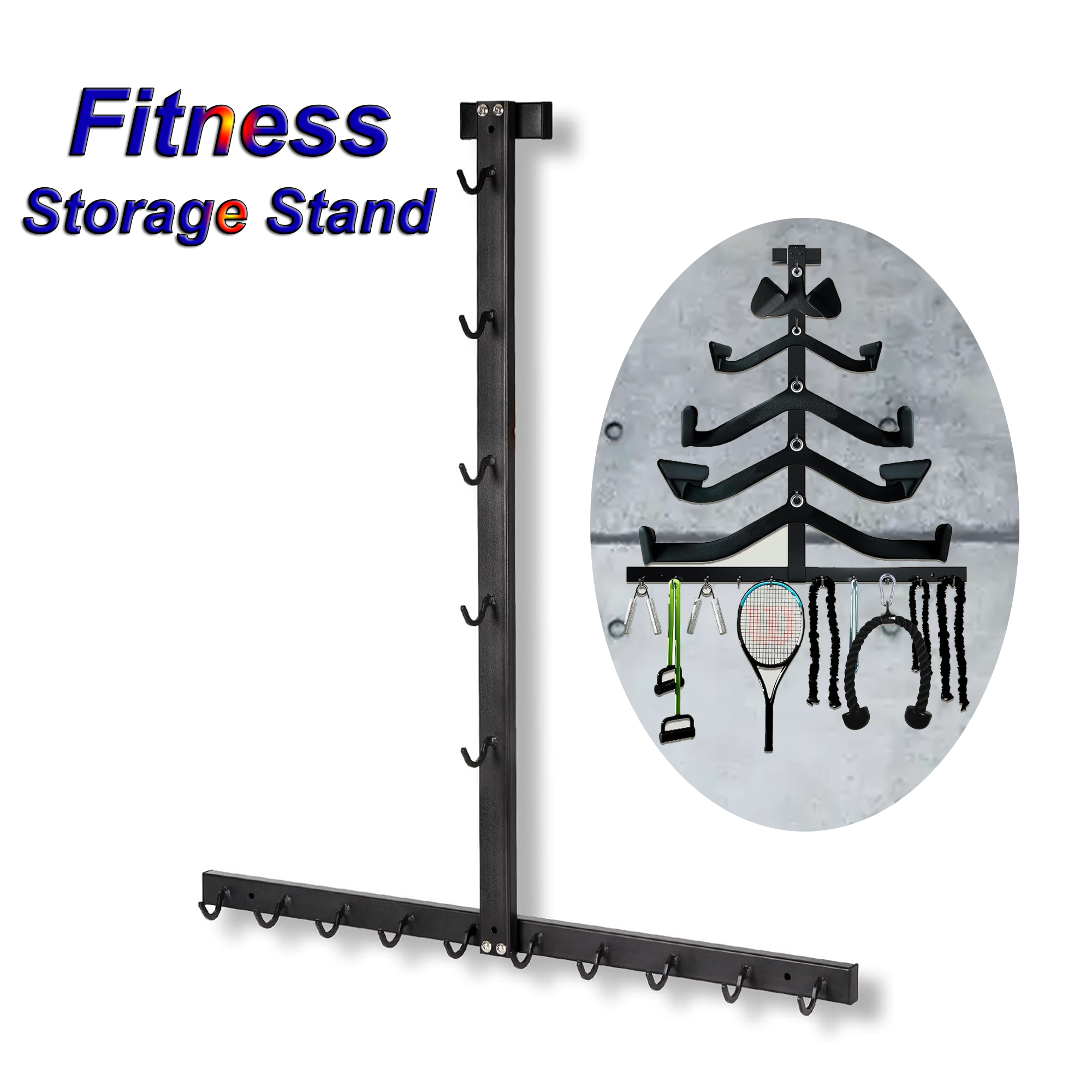 Lat Pull Down Bar Gym Accessor - огляд і ціна Sports Equipment Storage Rack