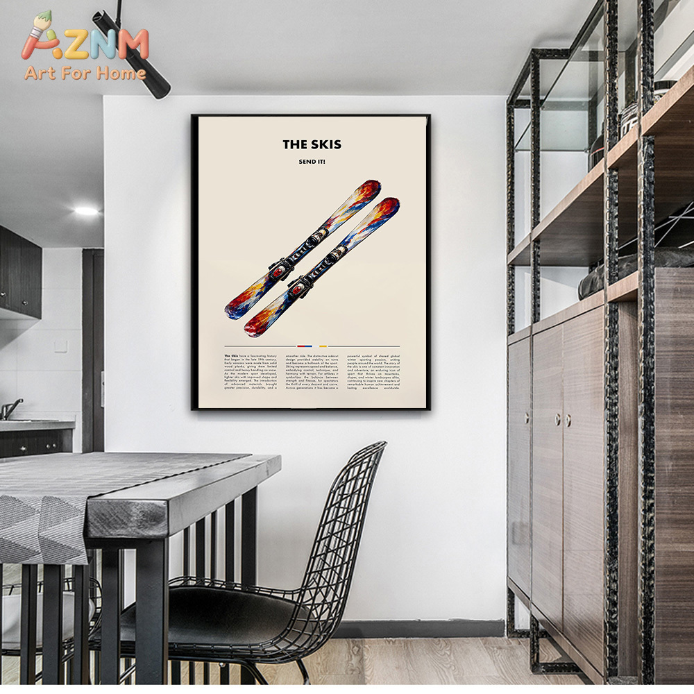 AZNM Vintage Sports Canvas Wal - огляд і ціна Sports Equipment Poster