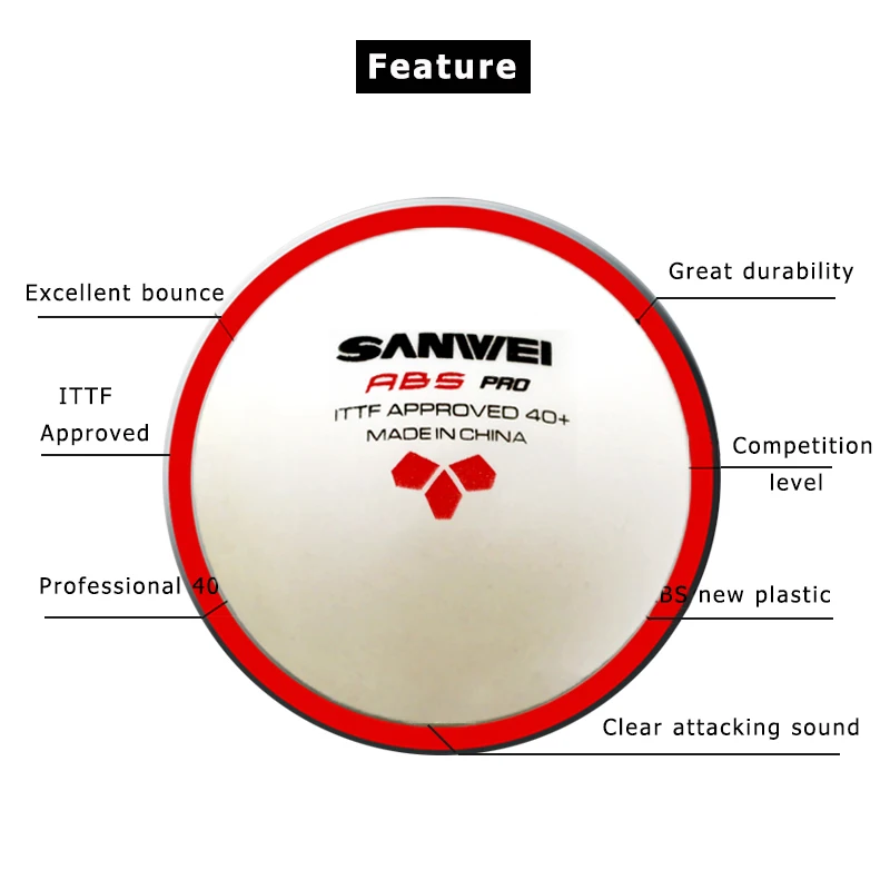3Stars SANWEI ABS PRO 40+ Tabl - огляд і ціна Ping Pong Ball Set